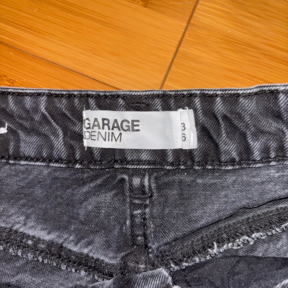 Black Denim Women's Shorts - Picture 3 of 4